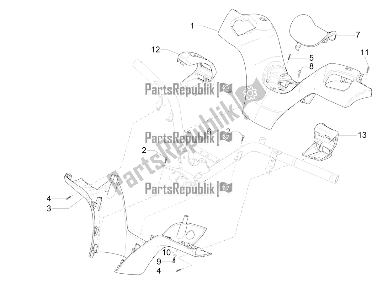 Todas las partes para Coberturas De Manillar de Piaggio MP3 350 Maxi Sport 2020
