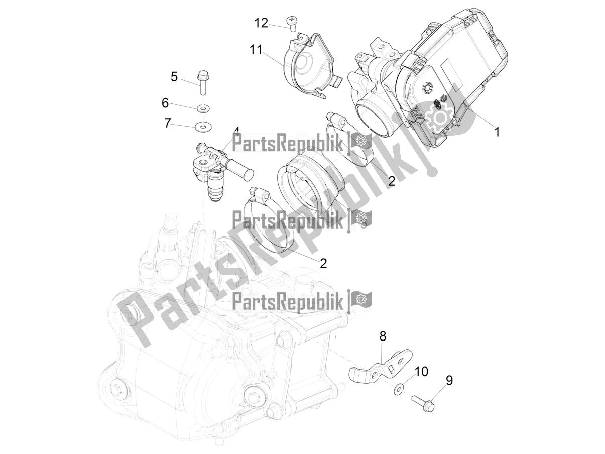 Todas las partes para Throttle Body - Injector - Induction Joint de Piaggio MP3 350 Maxi Sport 2020