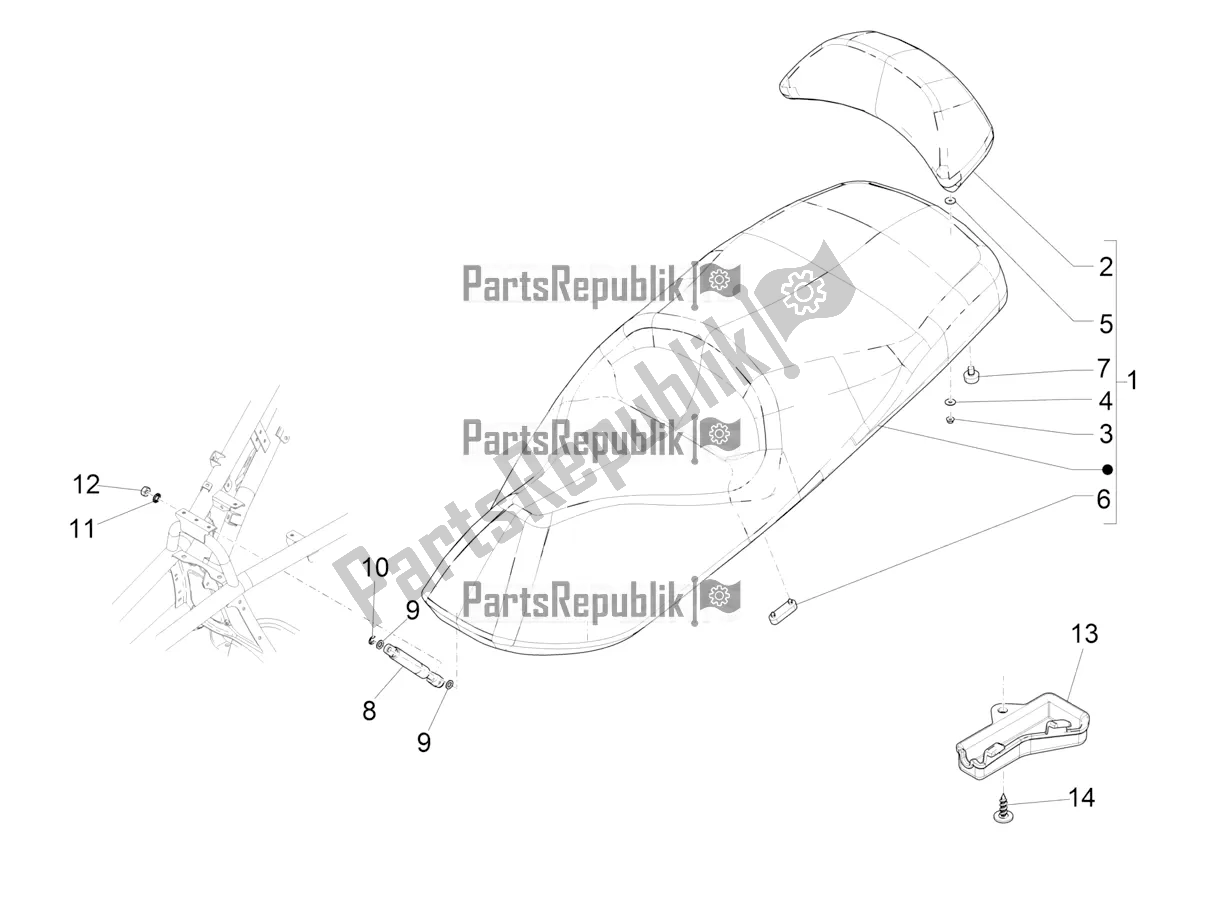 Todas las partes para Silla De Montar / Asientos de Piaggio MP3 350 Maxi Sport 2021