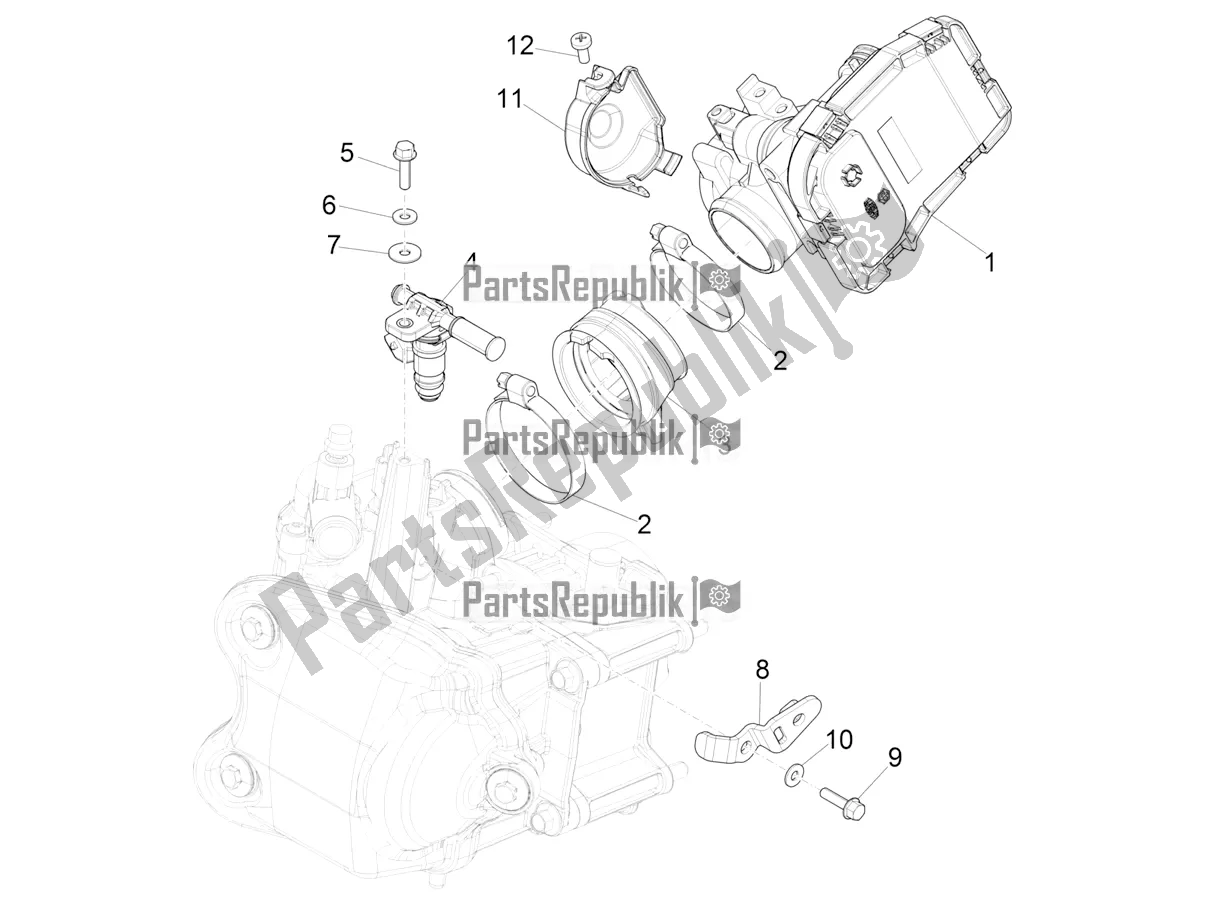 Toutes les pièces pour le Throttle Body - Injector - Induction Joint du Piaggio MP3 350 Maxi Sport 2021