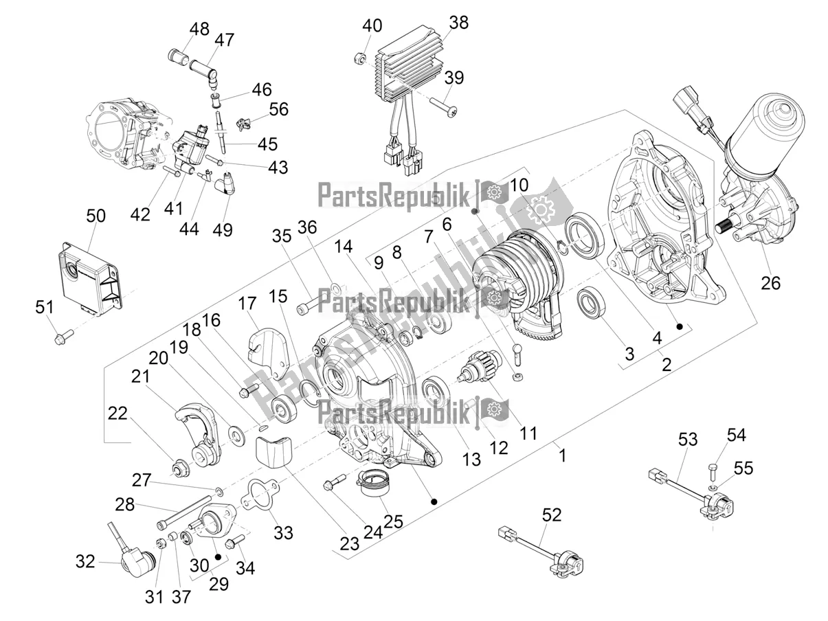 All parts for the Voltage Regulators - Electronic Control Units (ecu) - H. T. Coil of the Piaggio MP3 350 Maxi Sport 2021