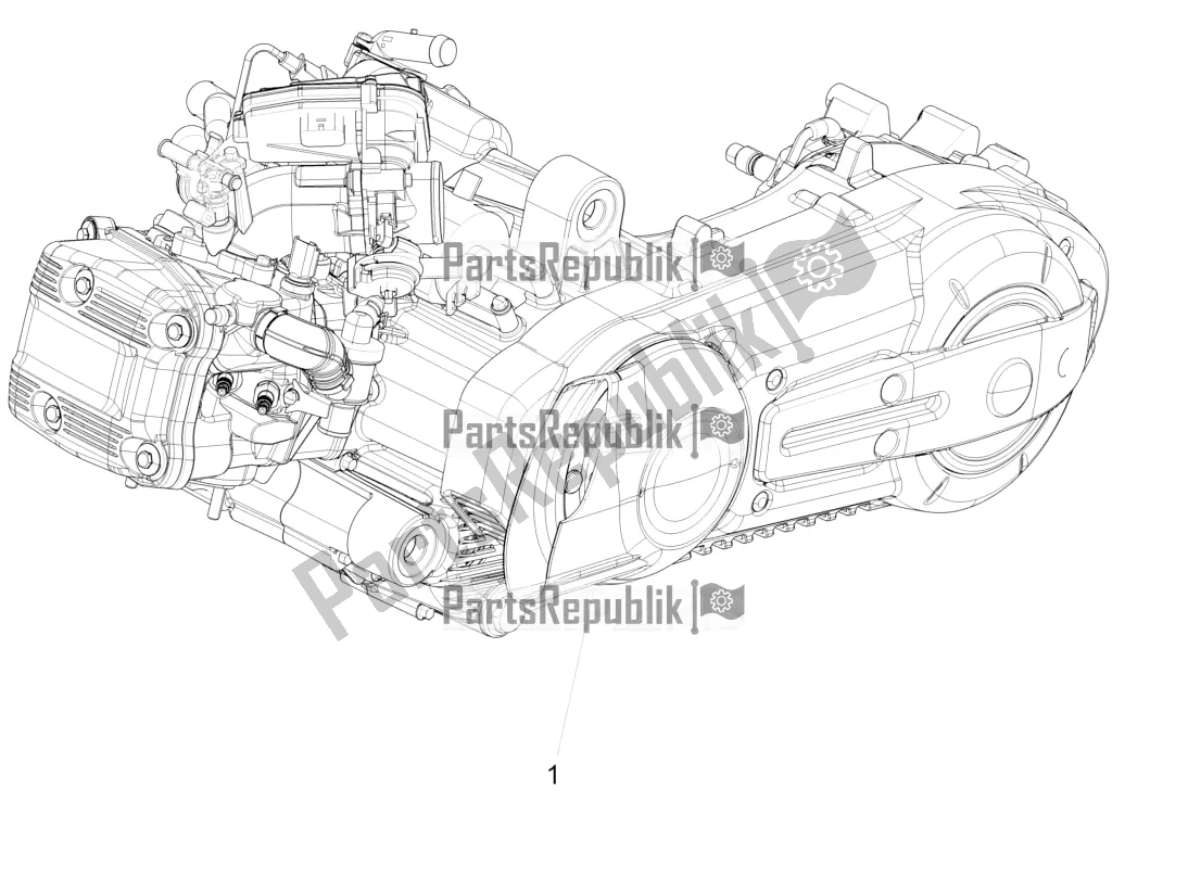 Todas las partes para Ensamblaje Del Motor de Piaggio MP3 400 2021