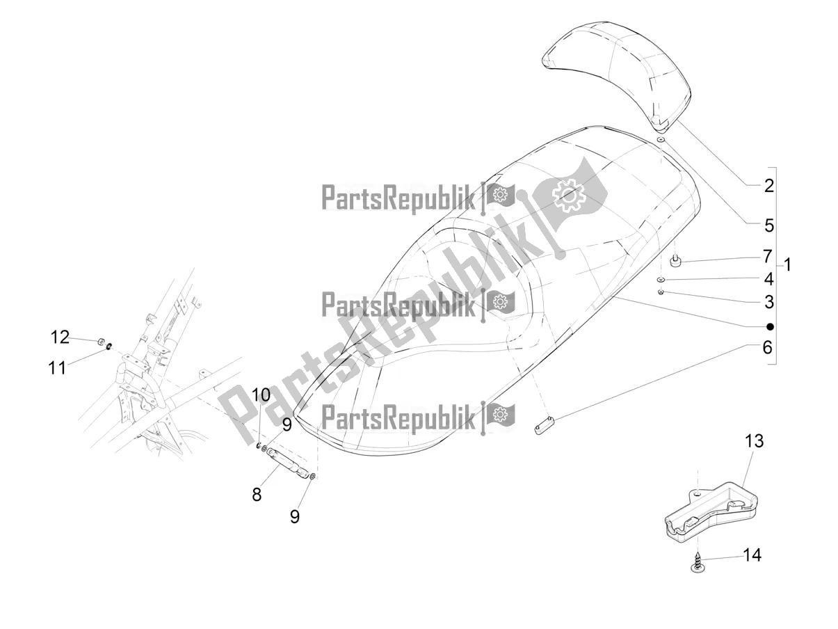 Toutes les pièces pour le Selle / Sièges du Piaggio MP3 400 2021