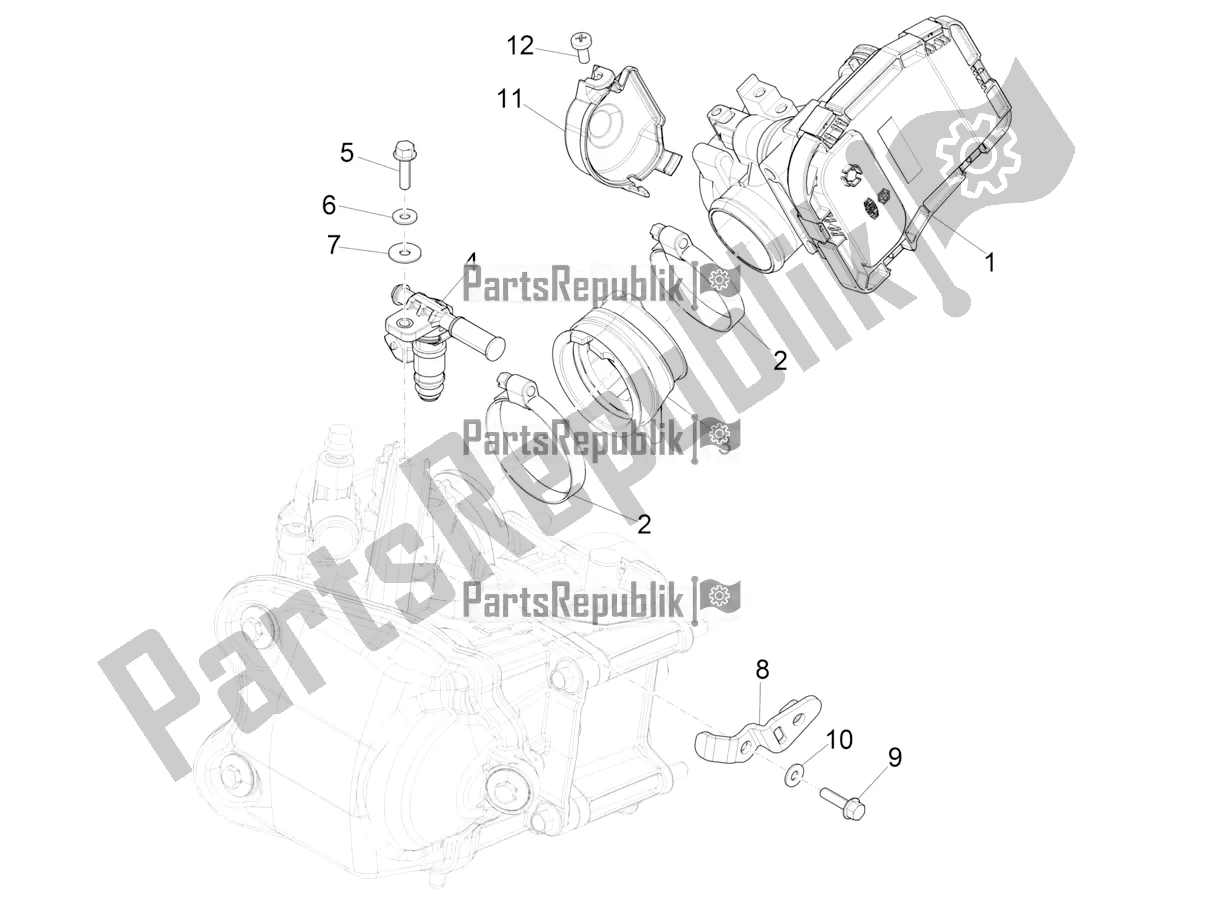 Todas las partes para Throttle Body - Injector - Induction Joint de Piaggio MP3 400 2021