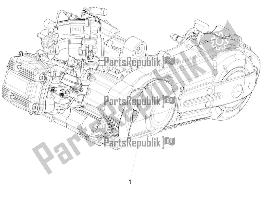 Todas las partes para Ensamblaje Del Motor de Piaggio MP3 400 2022