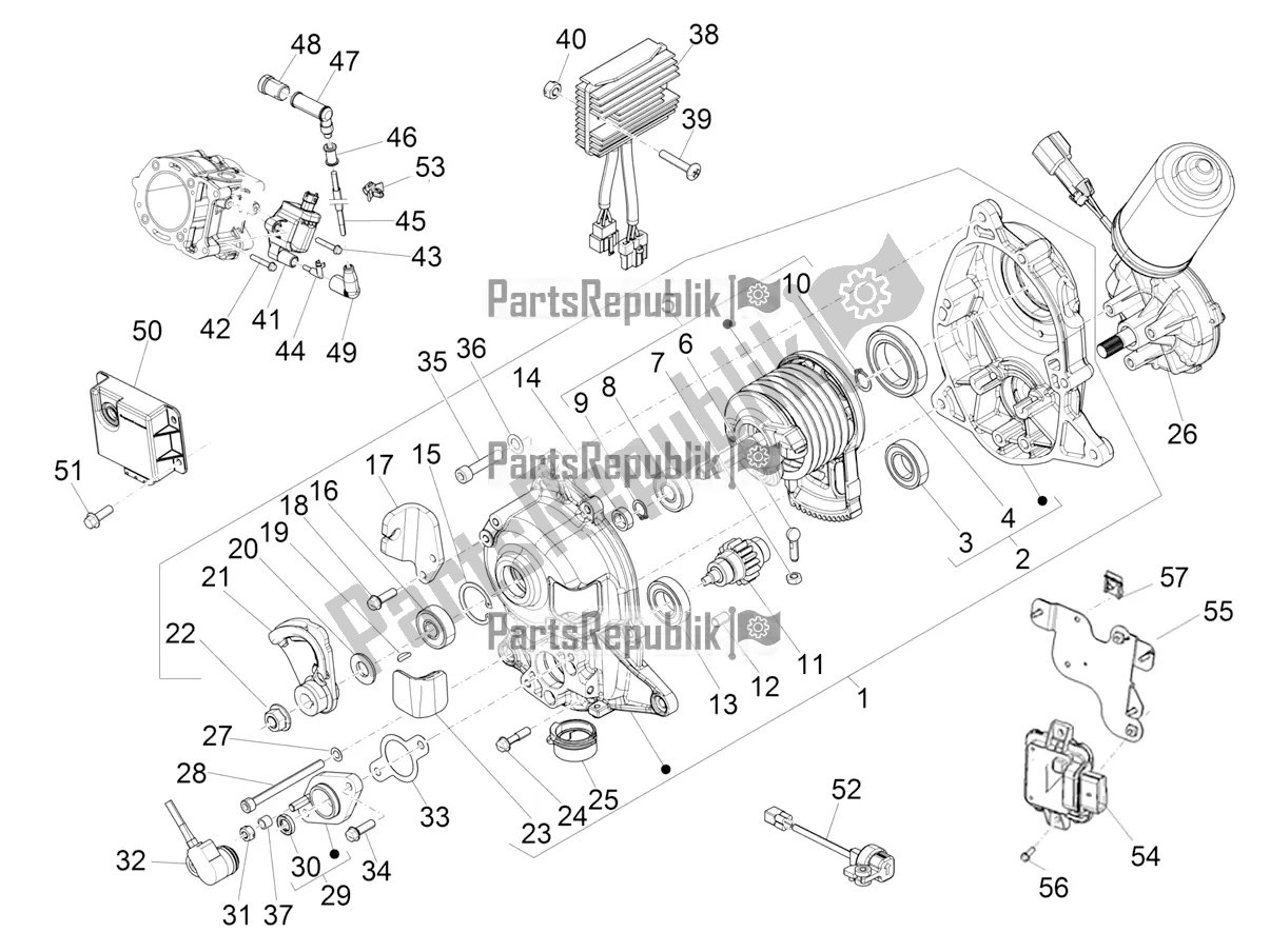 Toutes les pièces pour le Régulateurs De Tension - Unités De Commande électronique (ecu) - H. T. Bobine du Piaggio MP3 400 2022