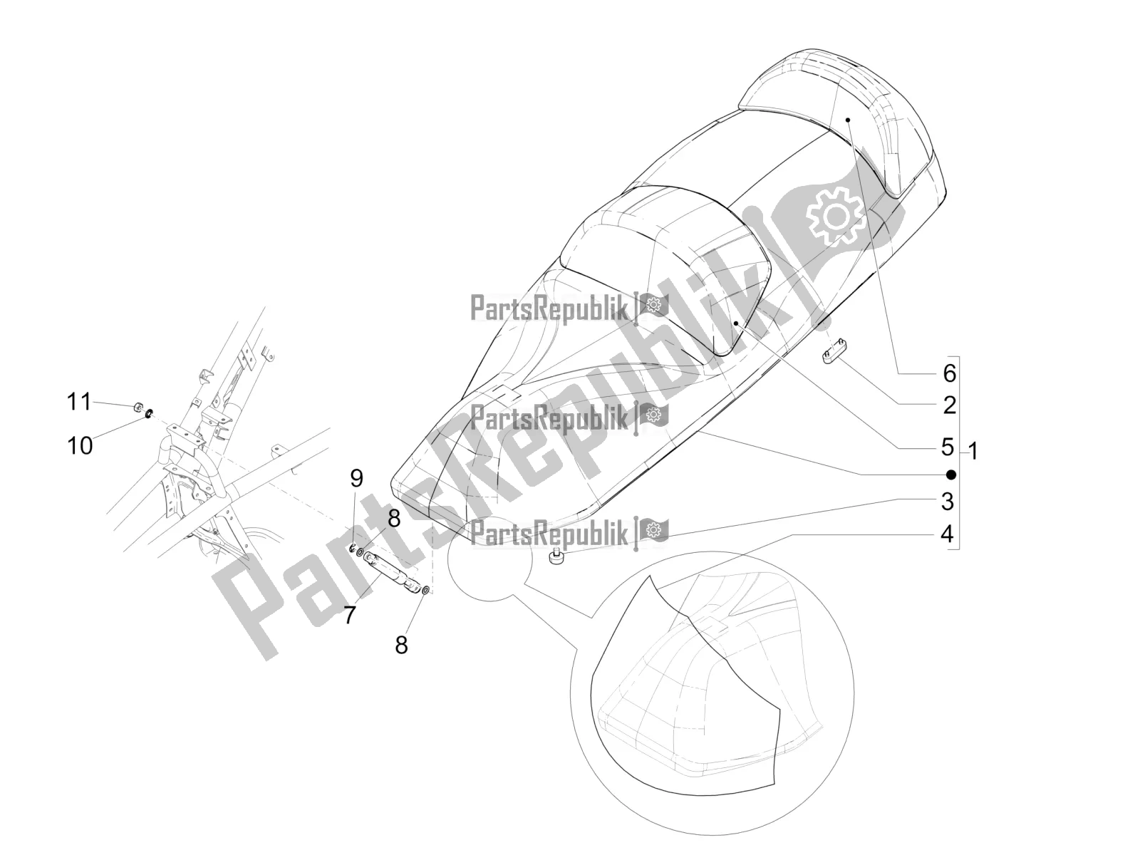 Toutes les pièces pour le Selle / Sièges du Piaggio MP3 500 LT Business 2016