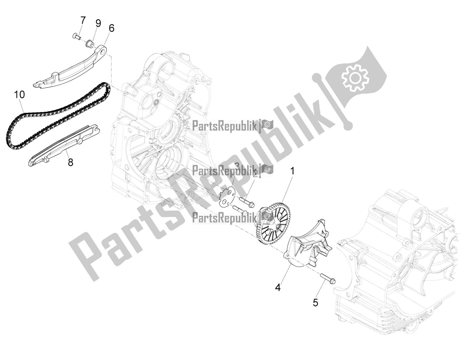 Todas las partes para Bomba De Aceite de Piaggio MP3 500 LT Sport 2016