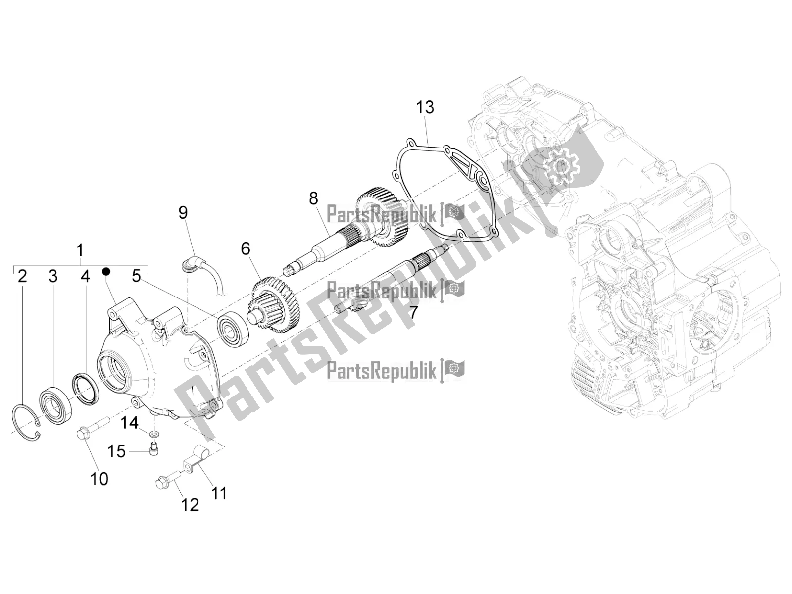 Toutes les pièces pour le Unité De Réduction du Piaggio MP3 500 LT Sport-Business 2016