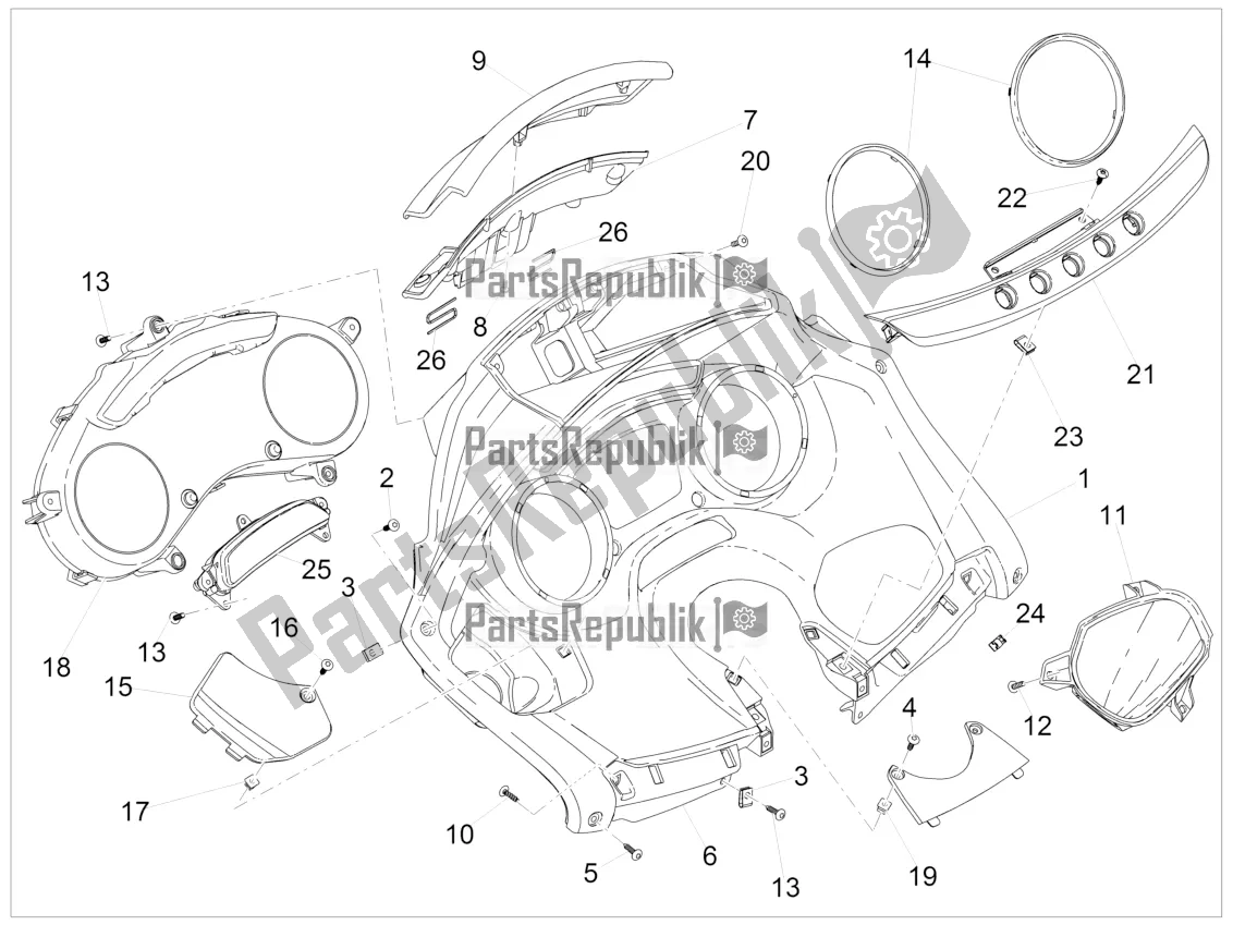 Toutes les pièces pour le Combinaison De Compteurs - Cruscotto du Piaggio MP3 500 LT Sport-Business 2018