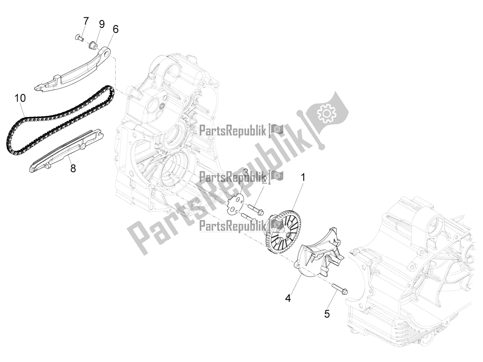 Toutes les pièces pour le La Pompe à Huile du Piaggio MP3 500 LT Sport-Business 2019