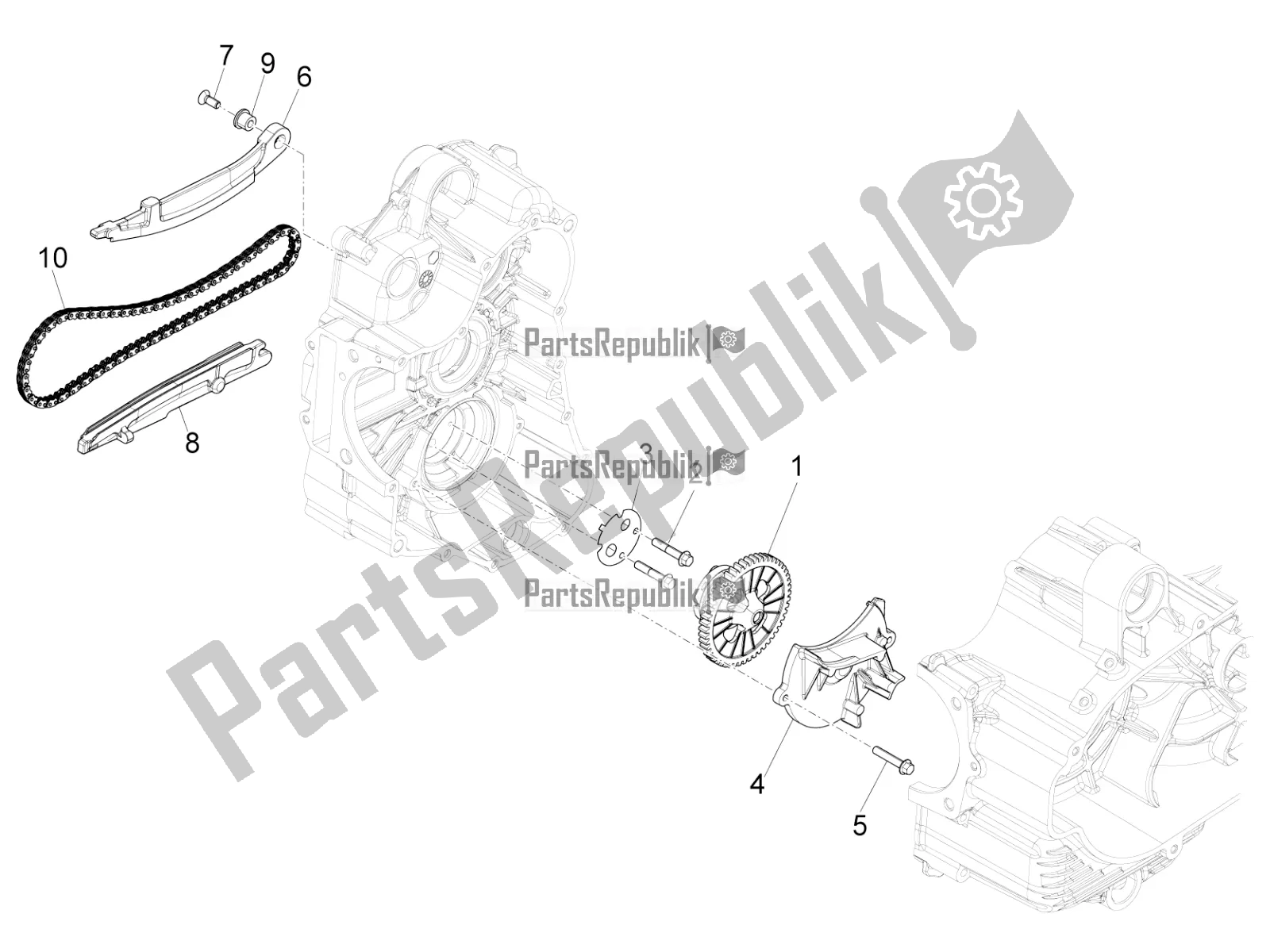 Toutes les pièces pour le La Pompe à Huile du Piaggio MP3 500 LT Sport-Business ABS 2018