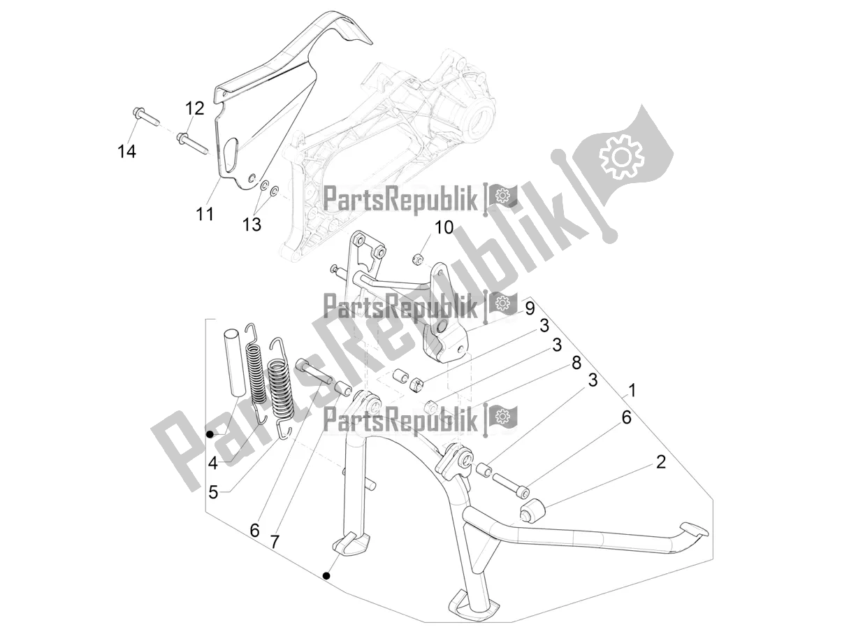 Todas las partes para Soporte / S de Piaggio MP3 500 Maxi Sport ABS 2019