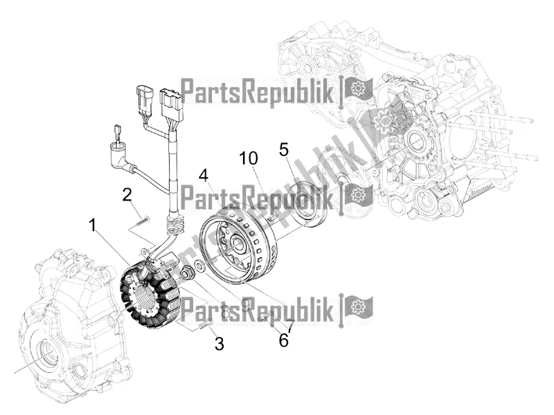 Wszystkie części do Magneto Ko? A Zamachowego Piaggio MP3 500 Maxi Sport ABS 2020