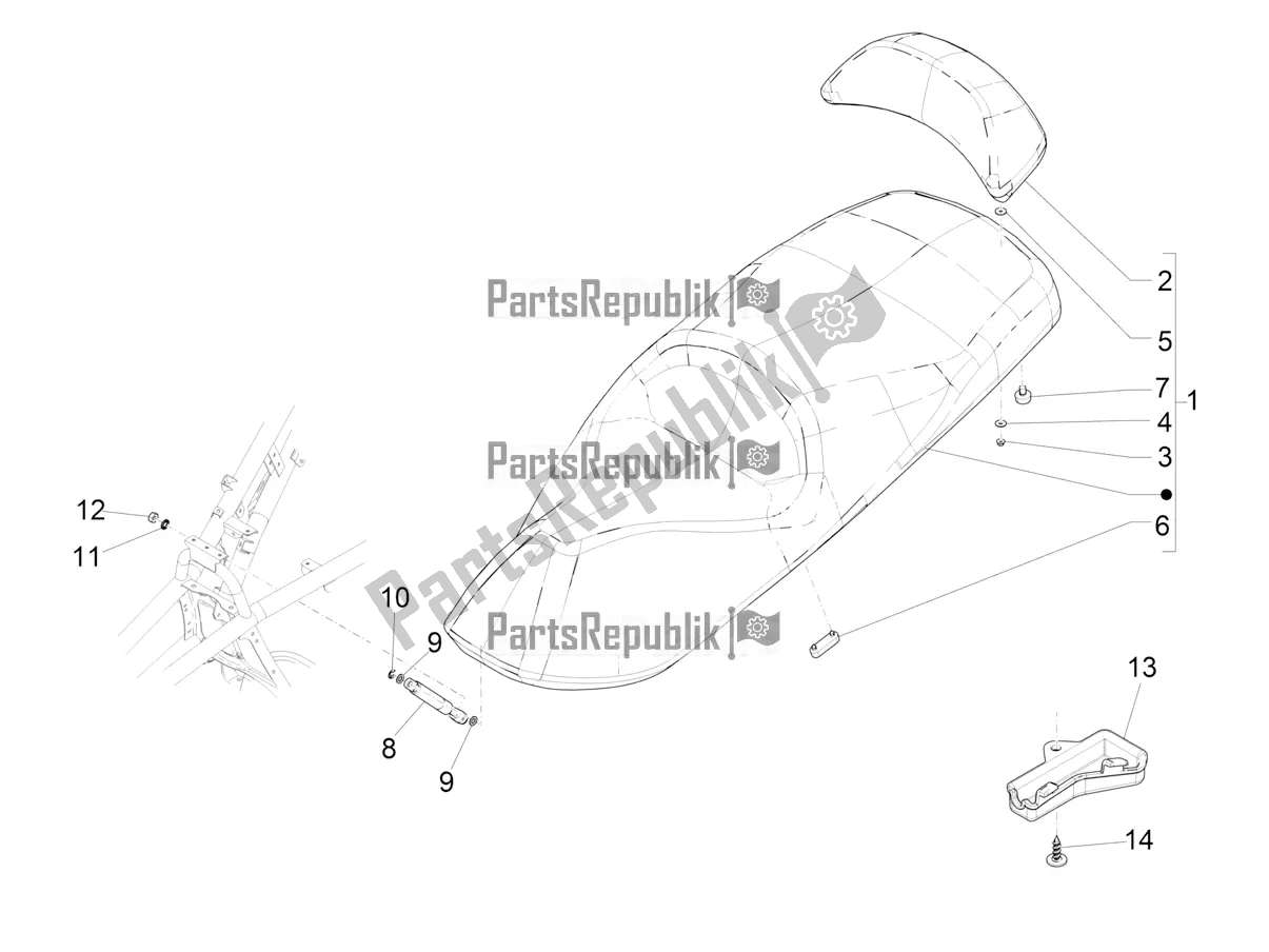 Todas las partes para Silla De Montar / Asientos de Piaggio MP3 500 Maxi Sport ABS 2020