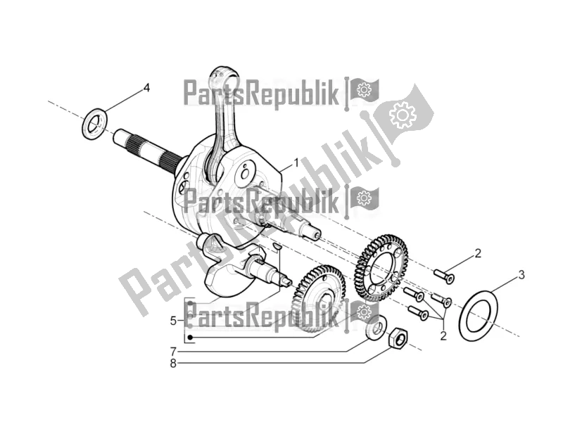Todas as partes de Virabrequim do Piaggio MP3 500 Maxi Sport ABS 2021