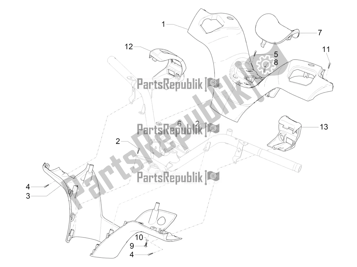 Wszystkie części do Pokrowce Na Kierownic? Piaggio MP3 500 Maxi Sport ABS 2021