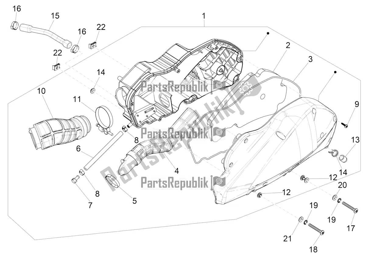 Toutes les pièces pour le Filtre à Air du Piaggio MP3 500 Maxi Sport Business ABS 2019