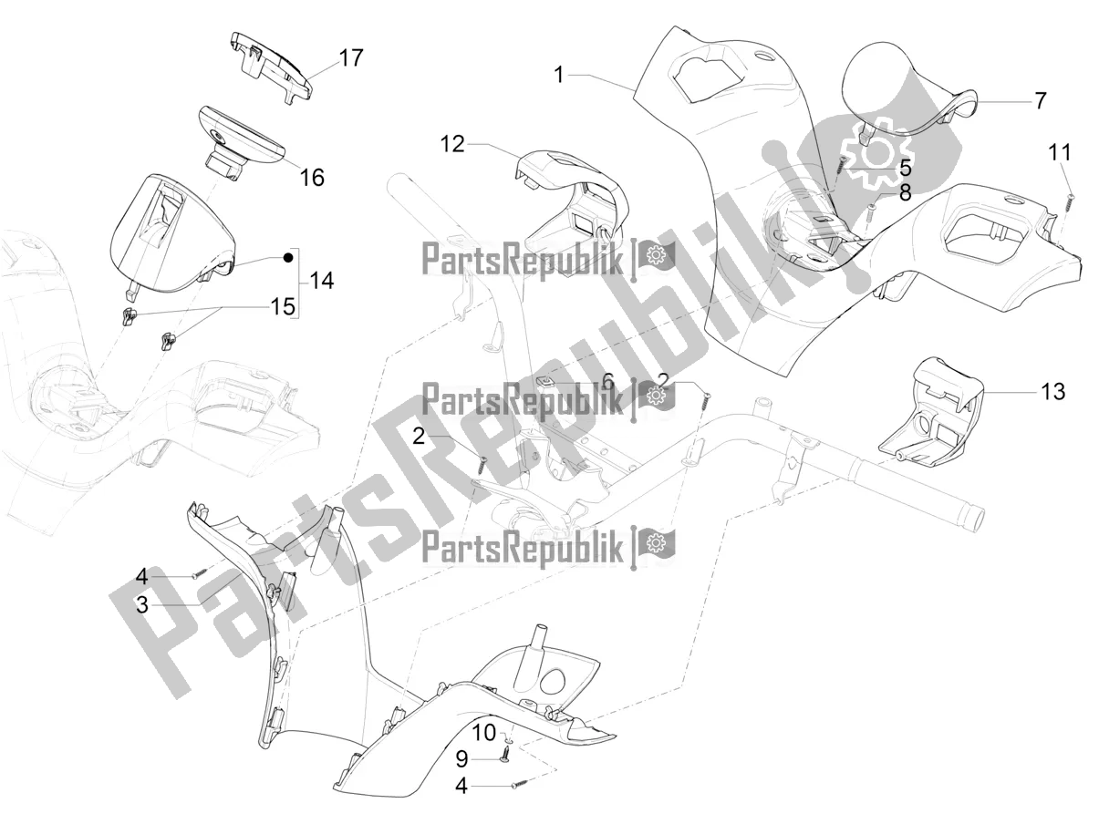 Toutes les pièces pour le Couvertures De Guidon du Piaggio MP3 500 Maxi Sport Business ABS 2019