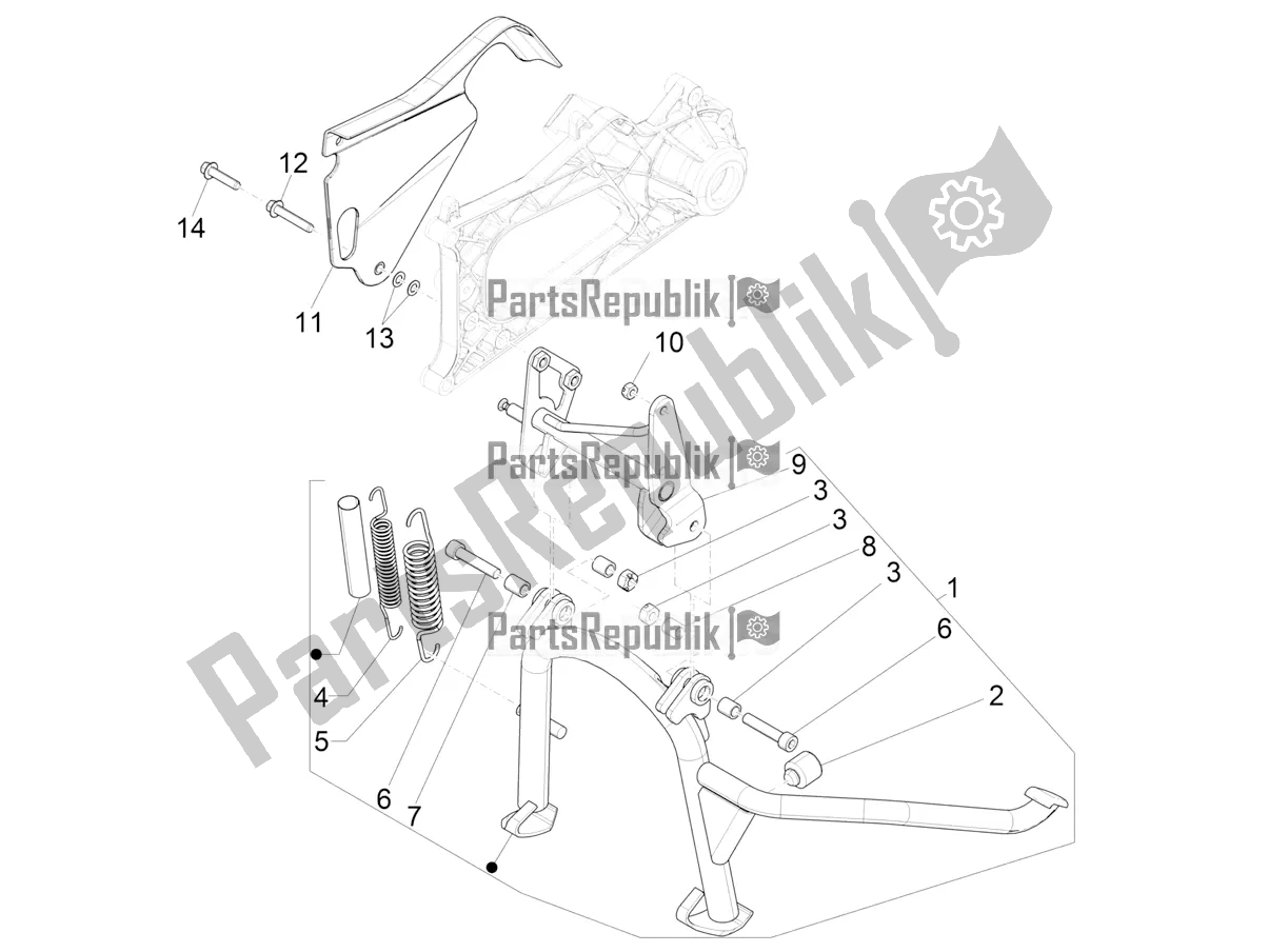 Toutes les pièces pour le Des Stands du Piaggio MP3 500 Maxi Sport Business ABS 2019