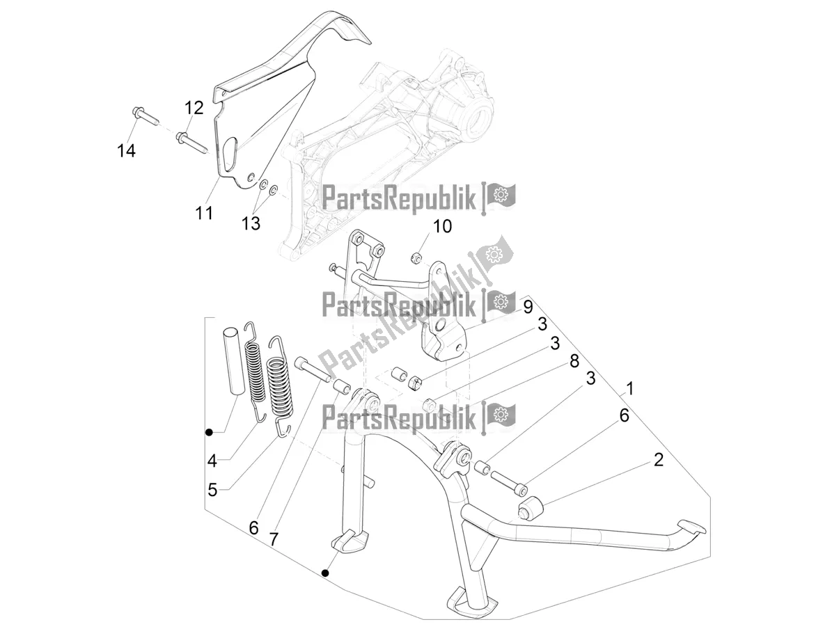 Todas las partes para Soporte / S de Piaggio MP3 500 Maxi Sport-Business-Advanced 2020