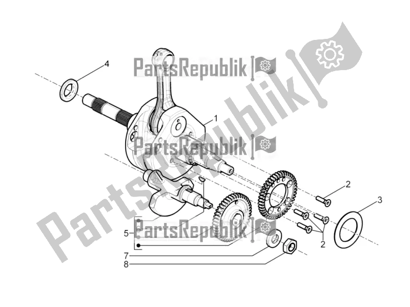 All parts for the Crankshaft of the Piaggio MP3 500 Sport Advanced 2021
