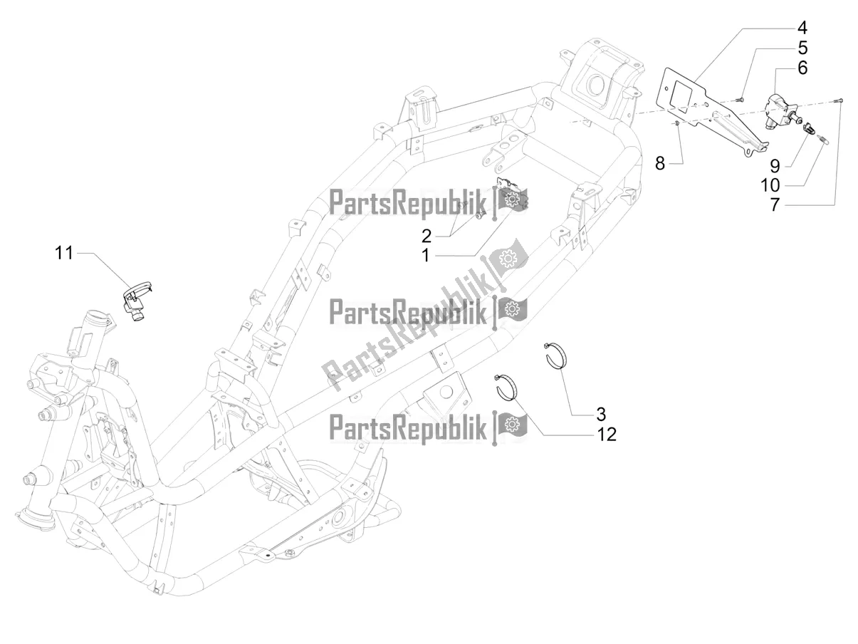 Todas las partes para Cerraduras de Piaggio MP3 500 Sport Advanced 2021