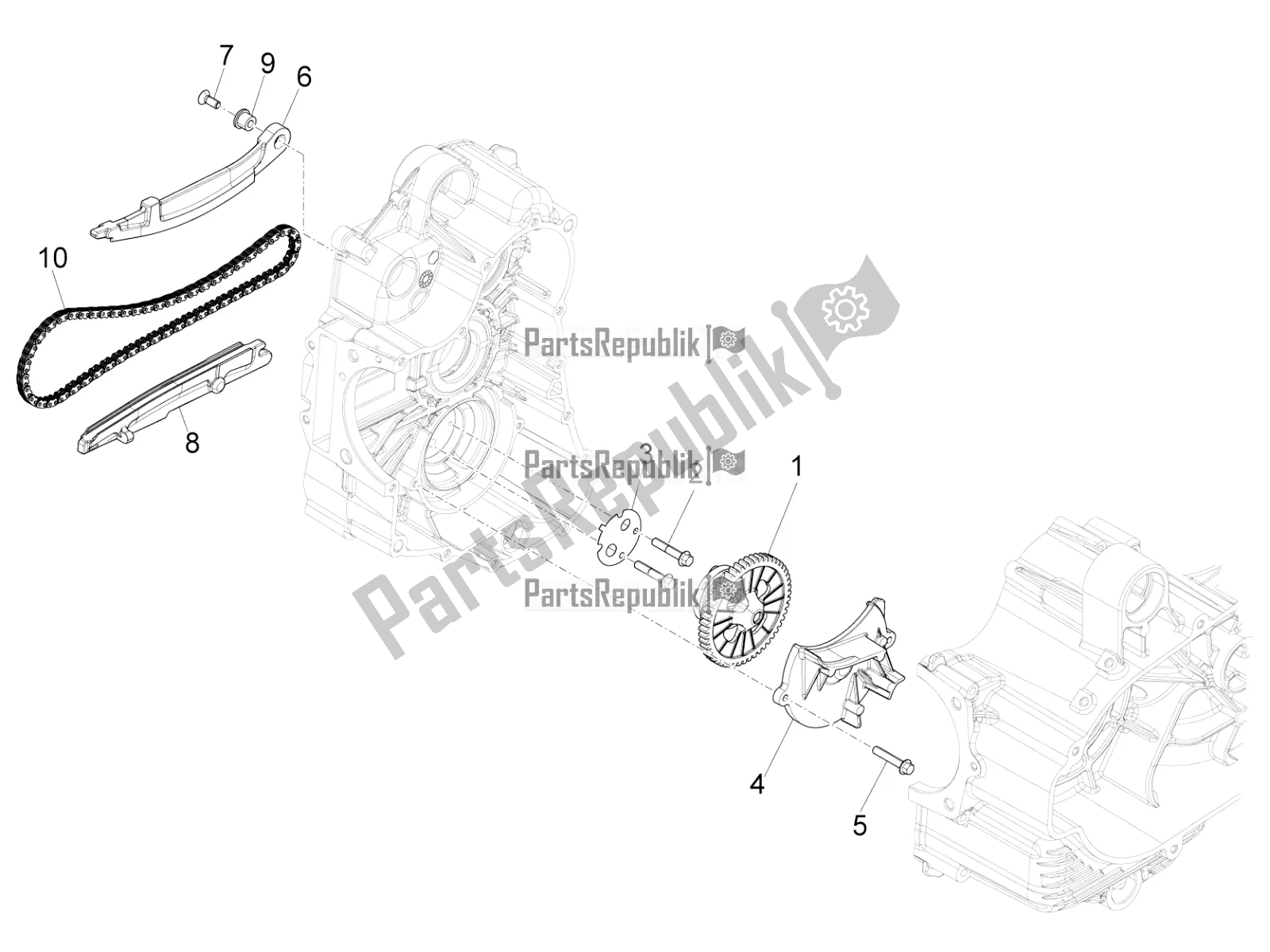 Todas las partes para Bomba De Aceite de Piaggio MP3 500 Sport Advanced 2021