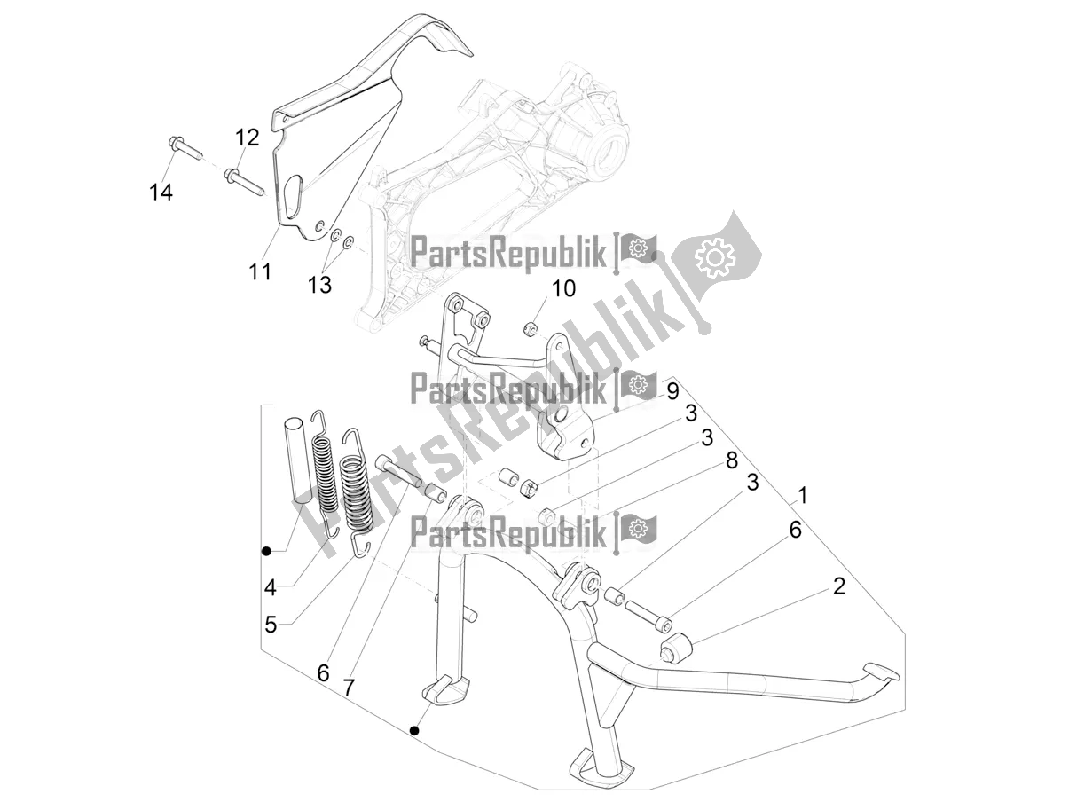 Toutes les pièces pour le Des Stands du Piaggio MP3 500 Sport Advanced 2021