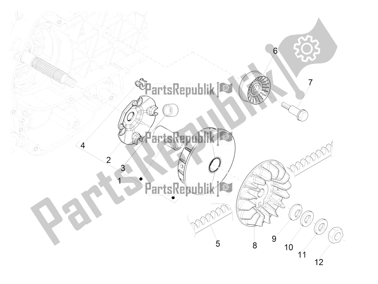 Toutes les pièces pour le Poulie Motrice du Piaggio MP3 500 Sport Advanced 2022