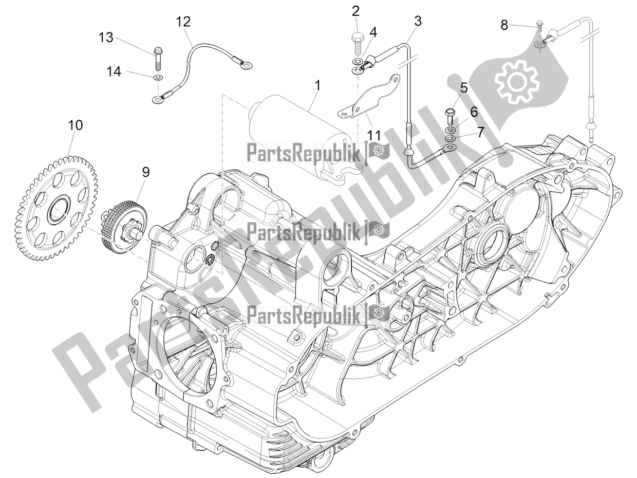 Todas las partes para Stater - Arranque Eléctrico de Piaggio MP3 500 Sport Advanced 2022