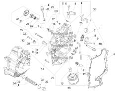 Flywheel magneto cover - Oil filter