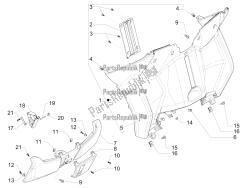 Front glove-box - Knee-guard panel