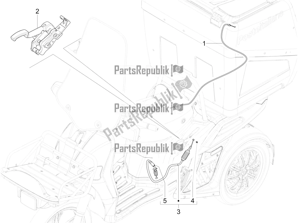 Todas las partes para Transmisiones de Piaggio Mymoover 125 Poste Italiane 2021