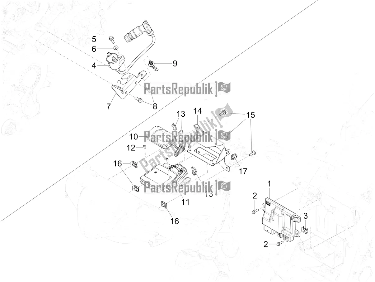 Todas las partes para Reguladores De Voltaje - Unidades De Control Electrónico (ecu) - H. T. Bobina de Piaggio Mymoover 125 Poste Italiane 2021