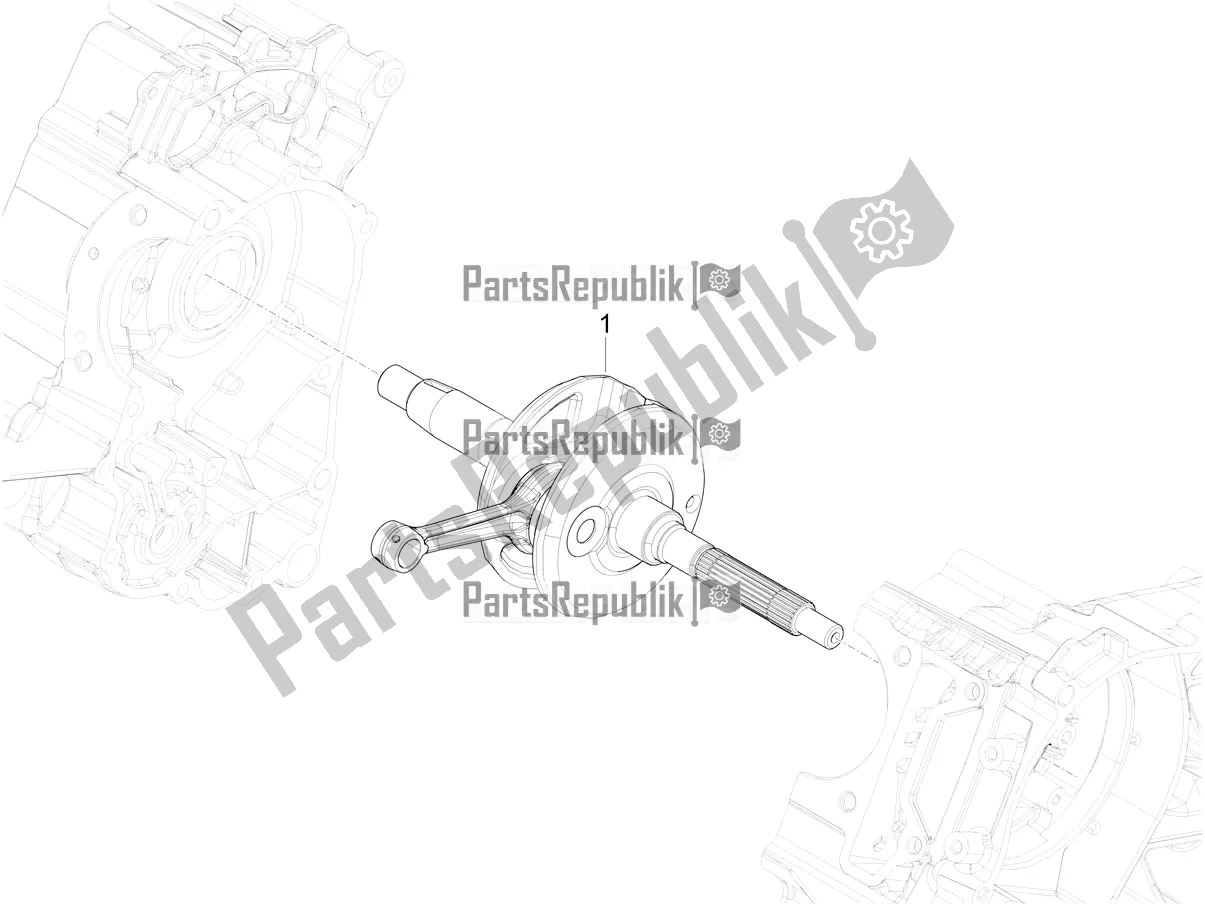 Tutte le parti per il Albero A Gomiti del Piaggio Mymoover Delivery 125 2021