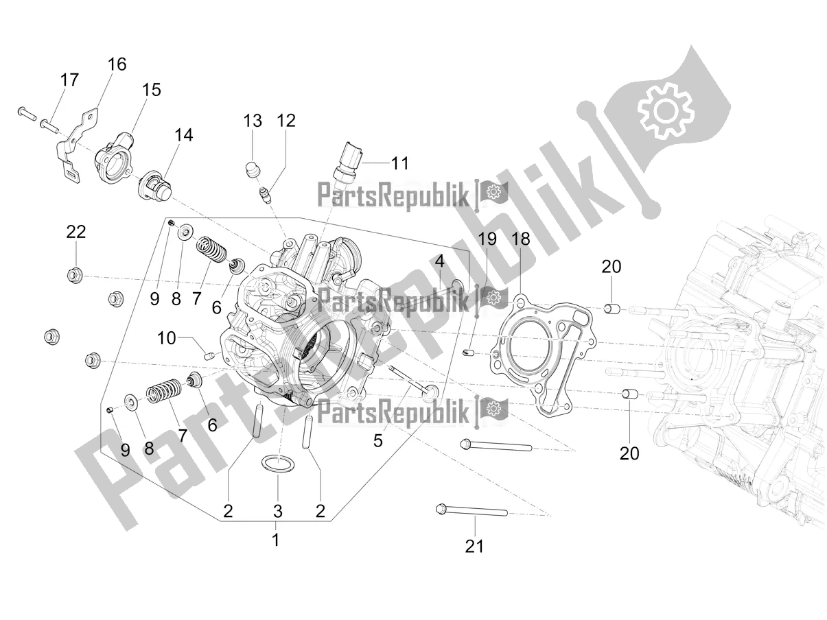 Alle onderdelen voor de Cylinder Head Unit - Valve van de Piaggio Mymoover Delivery 125 2021