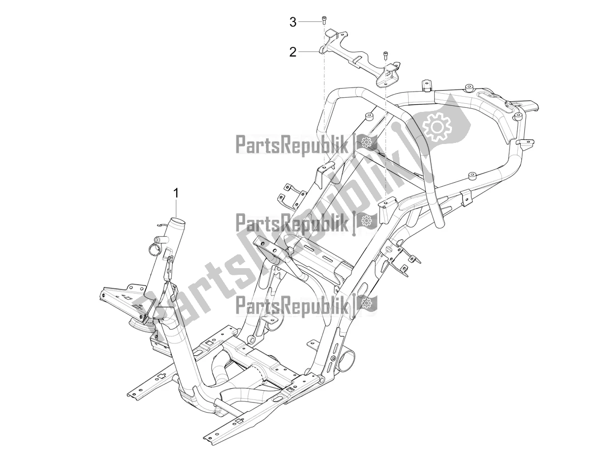 Todas las partes para Marco / Carrocería de Piaggio Mymoover Delivery 125 2021