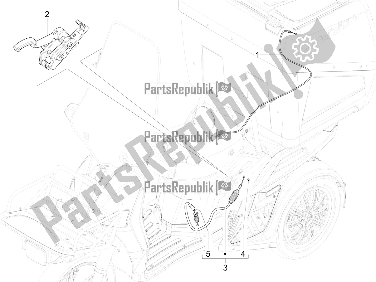 All parts for the Transmissions of the Piaggio Mymoover Delivery 125 2021