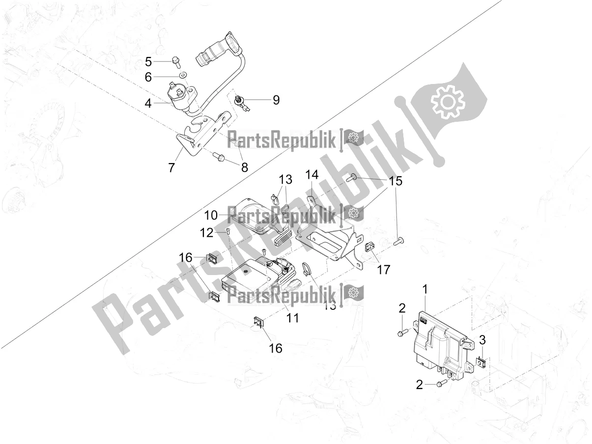 Todas las partes para Reguladores De Voltaje - Unidades De Control Electrónico (ecu) - H. T. Bobina de Piaggio Mymoover Delivery 125 2021