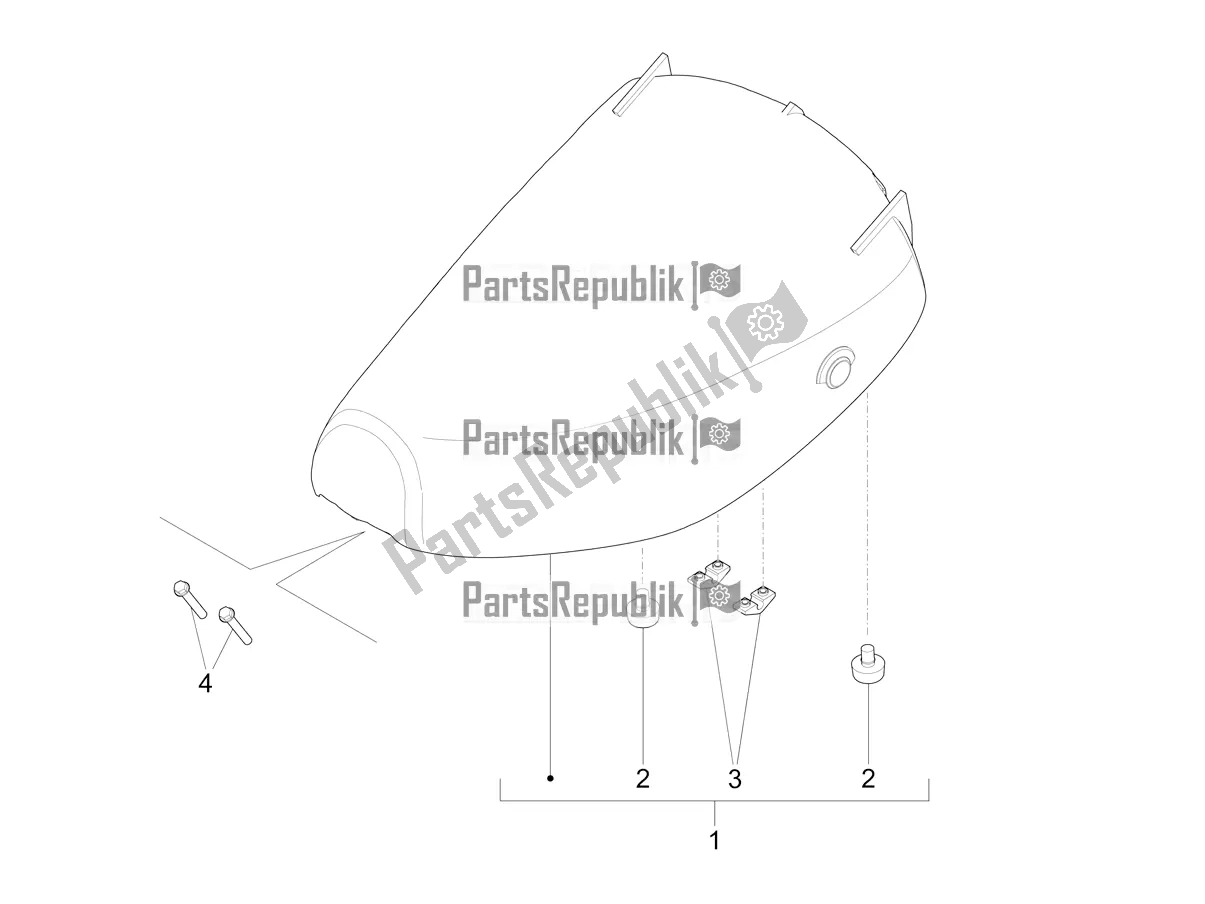 Toutes les pièces pour le Selle / Sièges du Piaggio Mymoover Delivery 125 2022