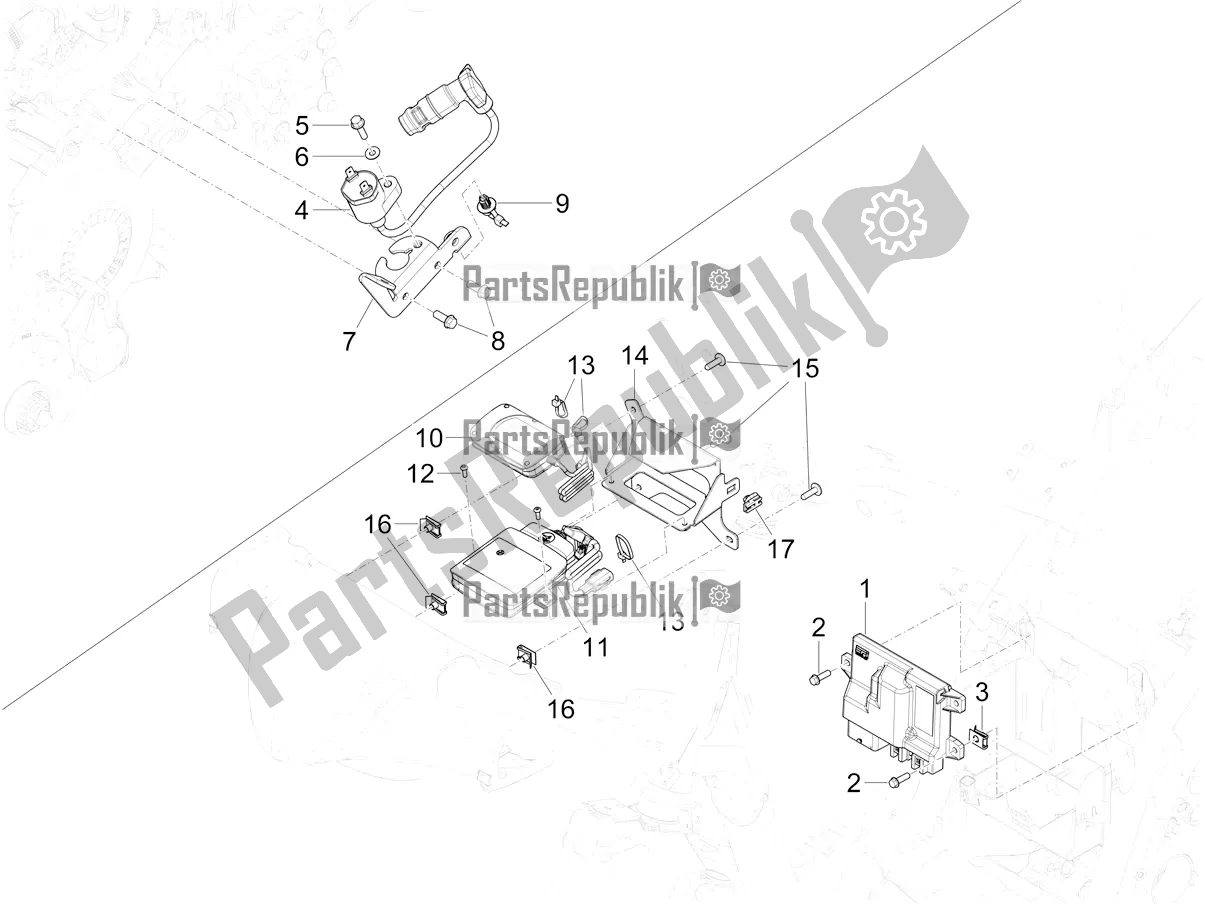 Tutte le parti per il Regolatori Di Tensione - Centraline Elettroniche (ecu) - H. T. Bobina del Piaggio Mymoover Delivery 125 2022