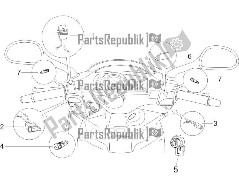 Toutes les pièces pour le Sélecteurs - Interrupteurs - Boutons du Piaggio NRG Power DD 0 2016