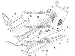 Central cover - Footrests