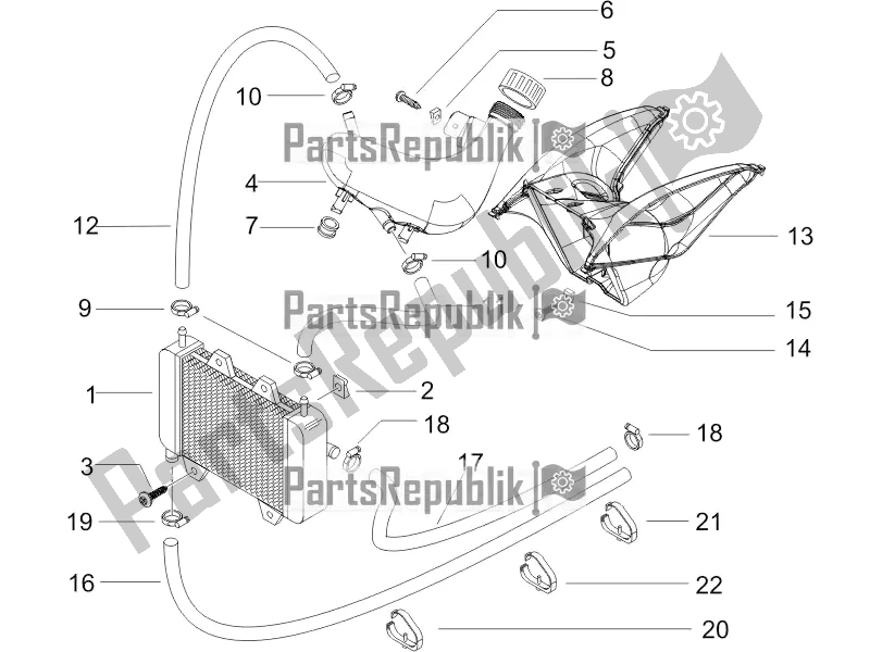 Toutes les pièces pour le Système De Refroidissement du Piaggio NRG Power DD 0 2017