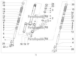 Fork/steering tube - Steering bearing unit