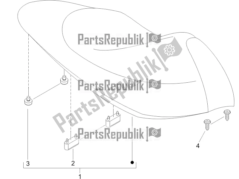 Tutte le parti per il Sella / Sedili del Piaggio NRG Power DD 0 2017