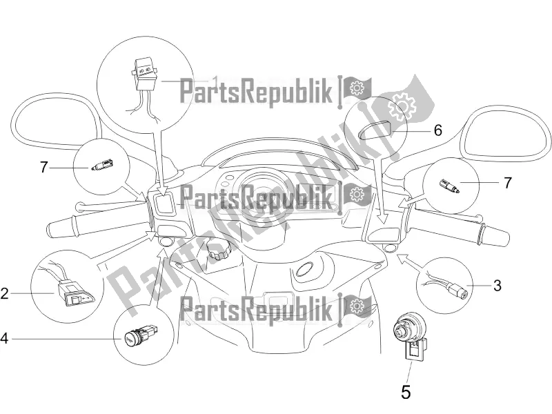 Wszystkie części do Selektory - Prze?? Czniki - Przyciski Piaggio NRG Power DD 0 2017