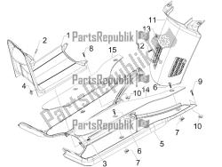 Central cover - Footrests