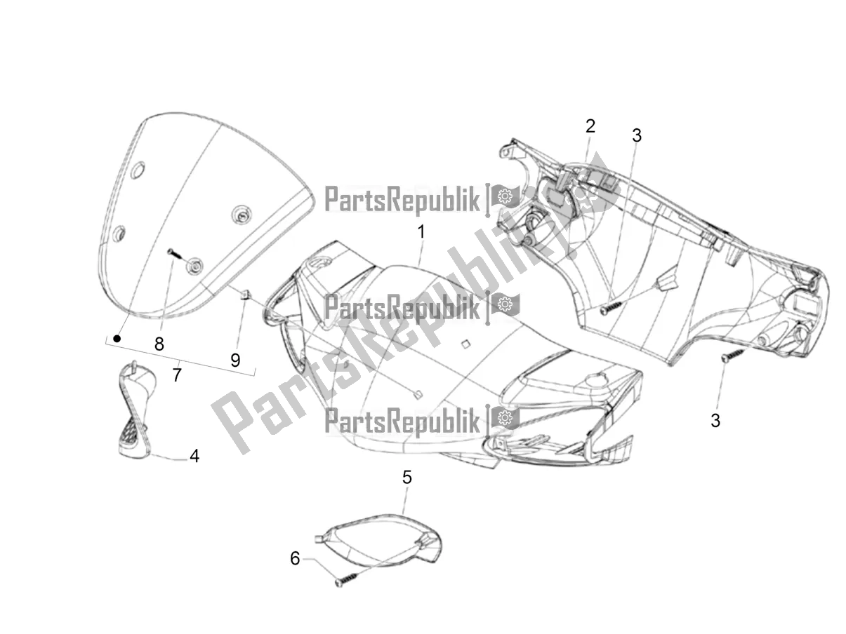 Toutes les pièces pour le Couvertures De Guidon du Piaggio NRG Power DD 0 2018